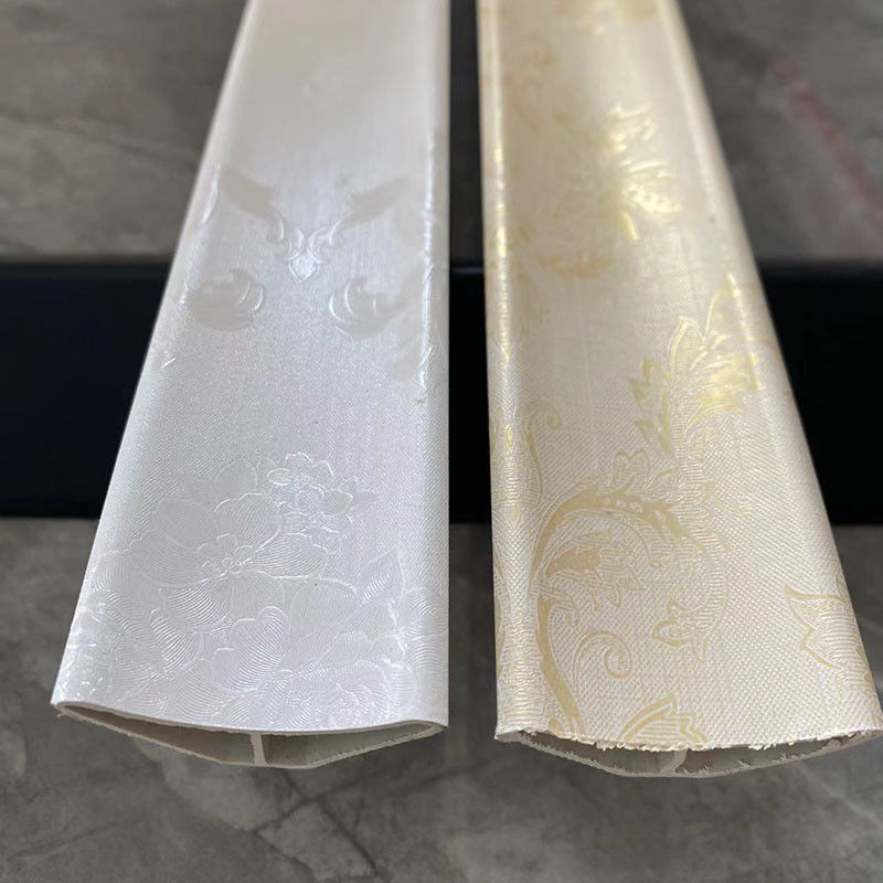 Les lignes décoratives de villa stratifient parqueter le conseil de bordage de PVC 500g/M